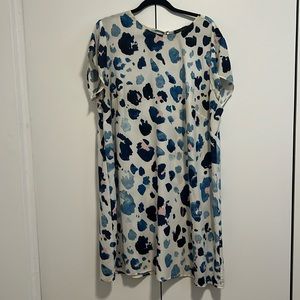 Eloquii abstract leopard dress